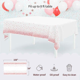 NWK tablecloth waterproof and oil-proof protects tables up to 8 feet.