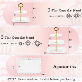 NWK three-tier cupcake stands pair showcase desserts attractively at gatherings.