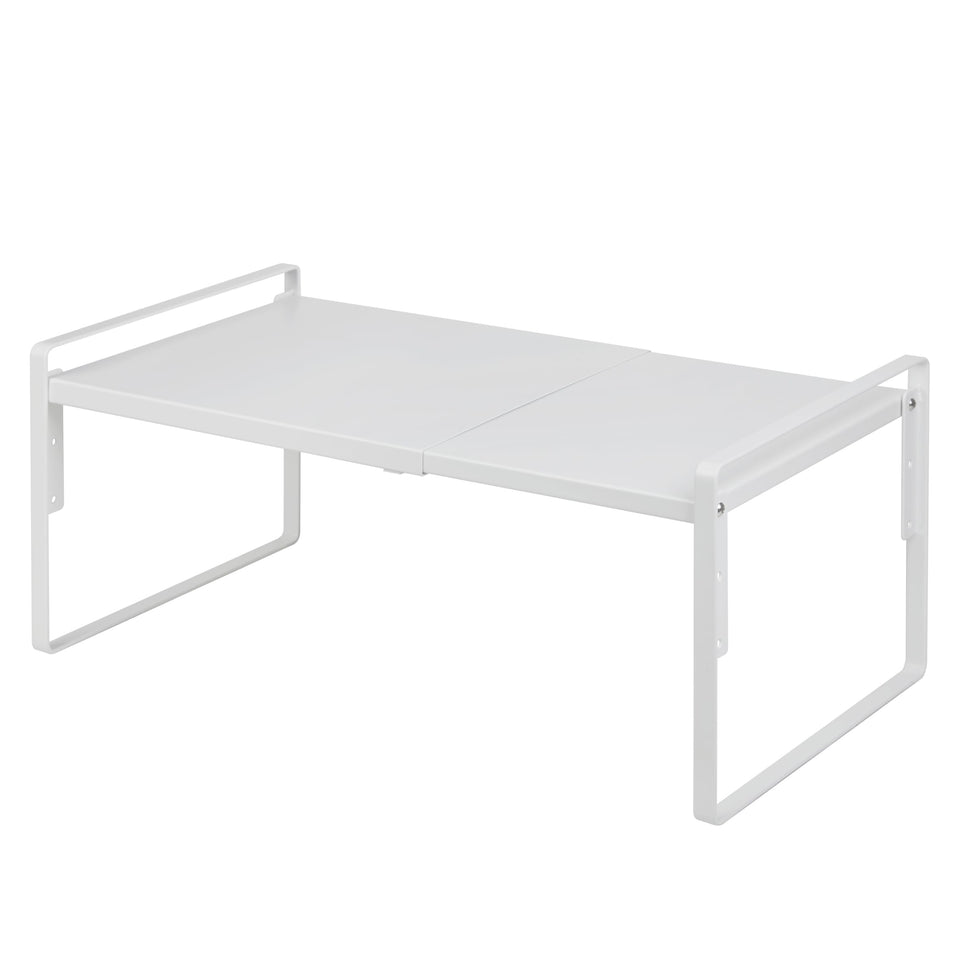 Nxconsu cabinet shelf with expandable width fits tight spaces for organized storage.