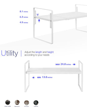Nxconsu heavy-duty metal rack supports up to 50 lbs for sturdy storage.