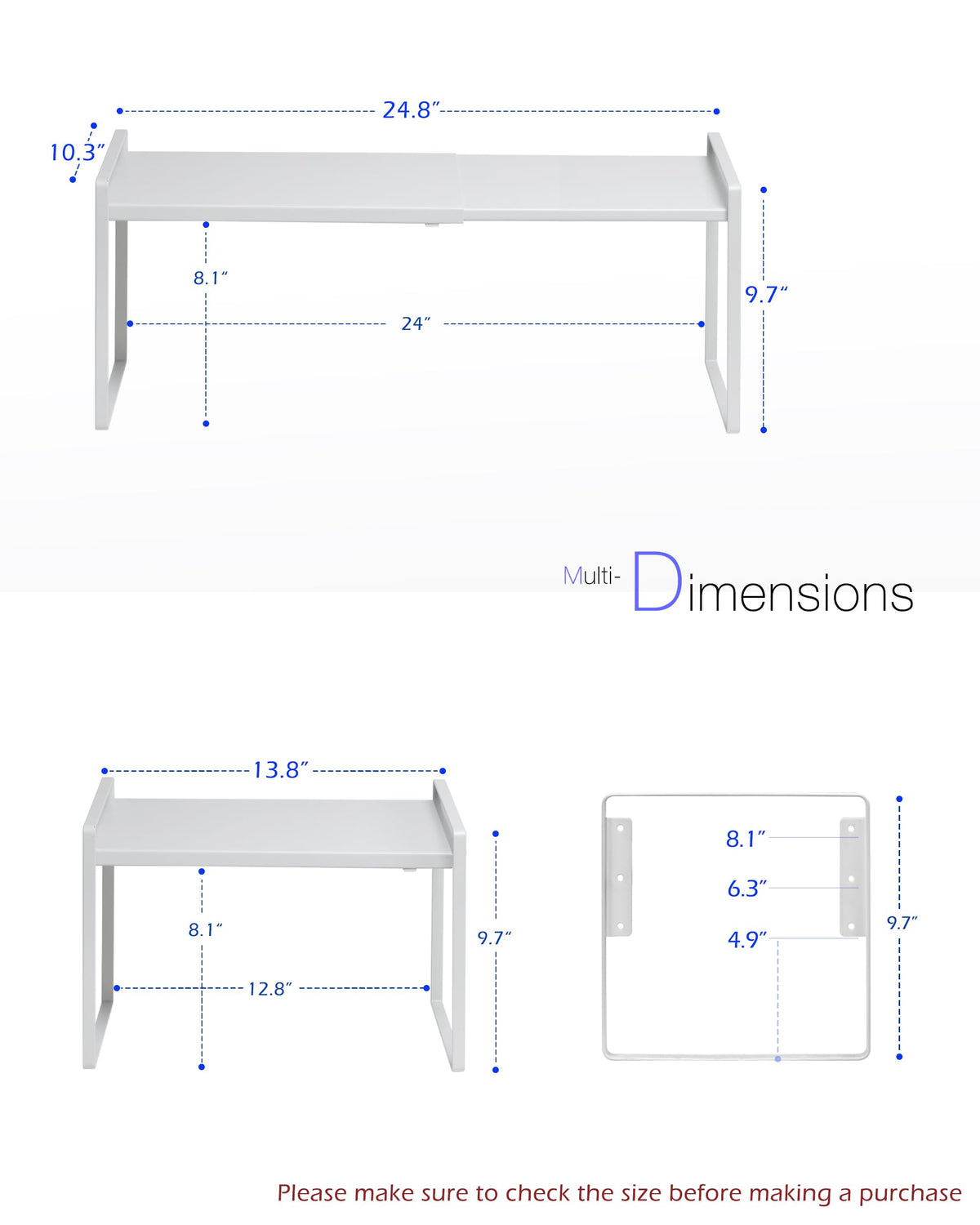 Nxconsu cabinet shelf height adjustable shows three height options