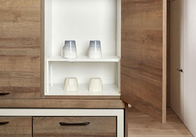 Nxconsu two-tier stacking capability with two shelves