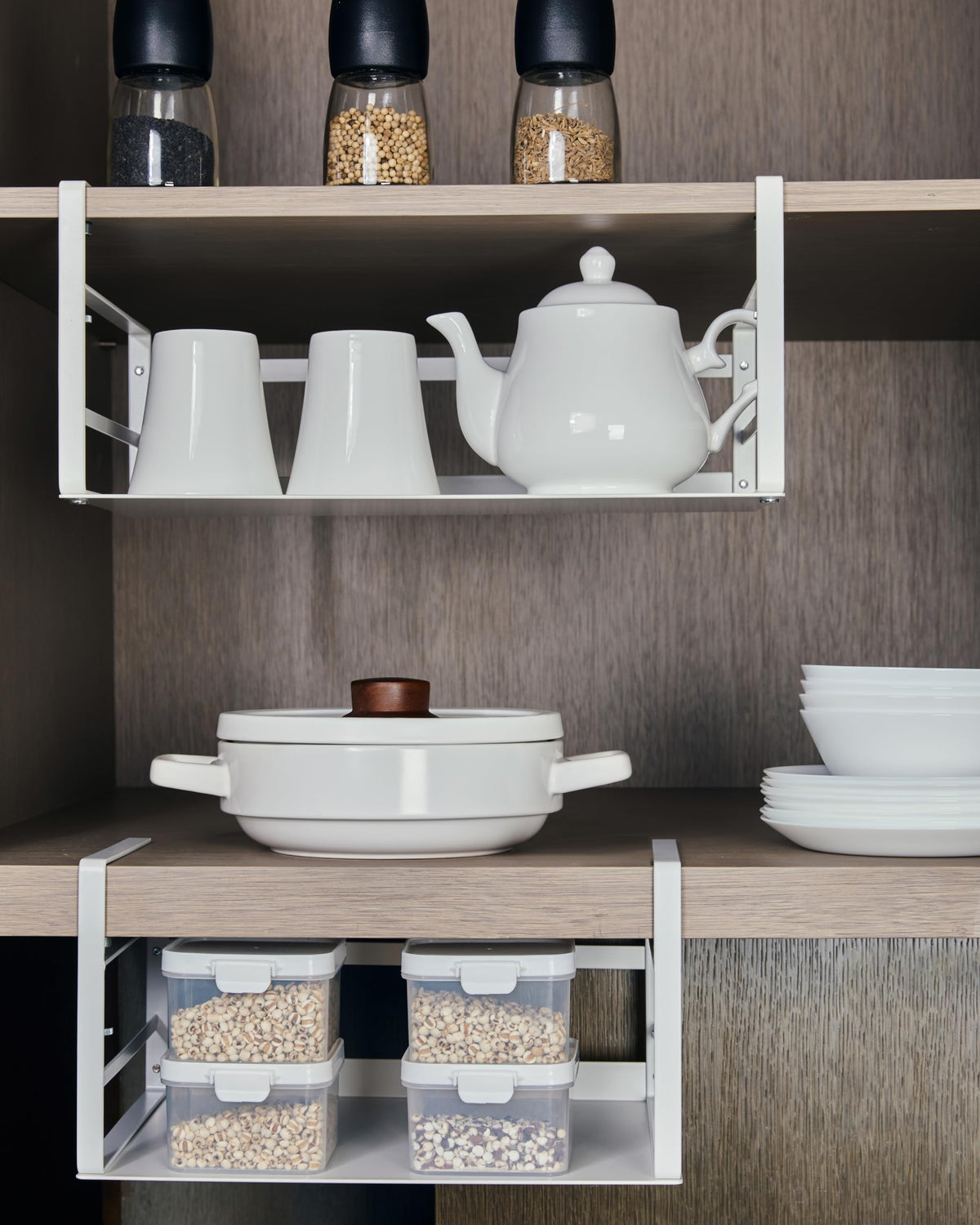 Nxconsu under-shelf basket keeps bathroom and desk tidy