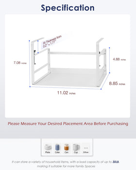 Nxconsu under-shelf basket mounted under cabinet for clutter-free storage