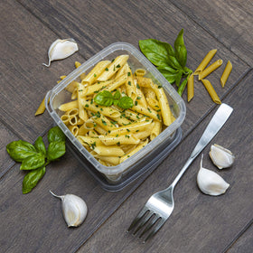 NYHI tamper-evident lid helps secure takeout and food safety.