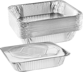 NYHI 9x13 aluminum pan with lid for even cooking and transport