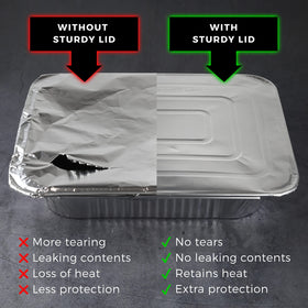 NYHI camping-friendly aluminum tray for grilling and transport