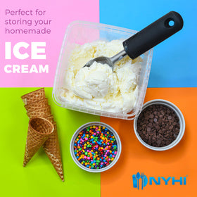 NYHI freezer-safe dishwasher-safe containers keep leftovers fresh and ready