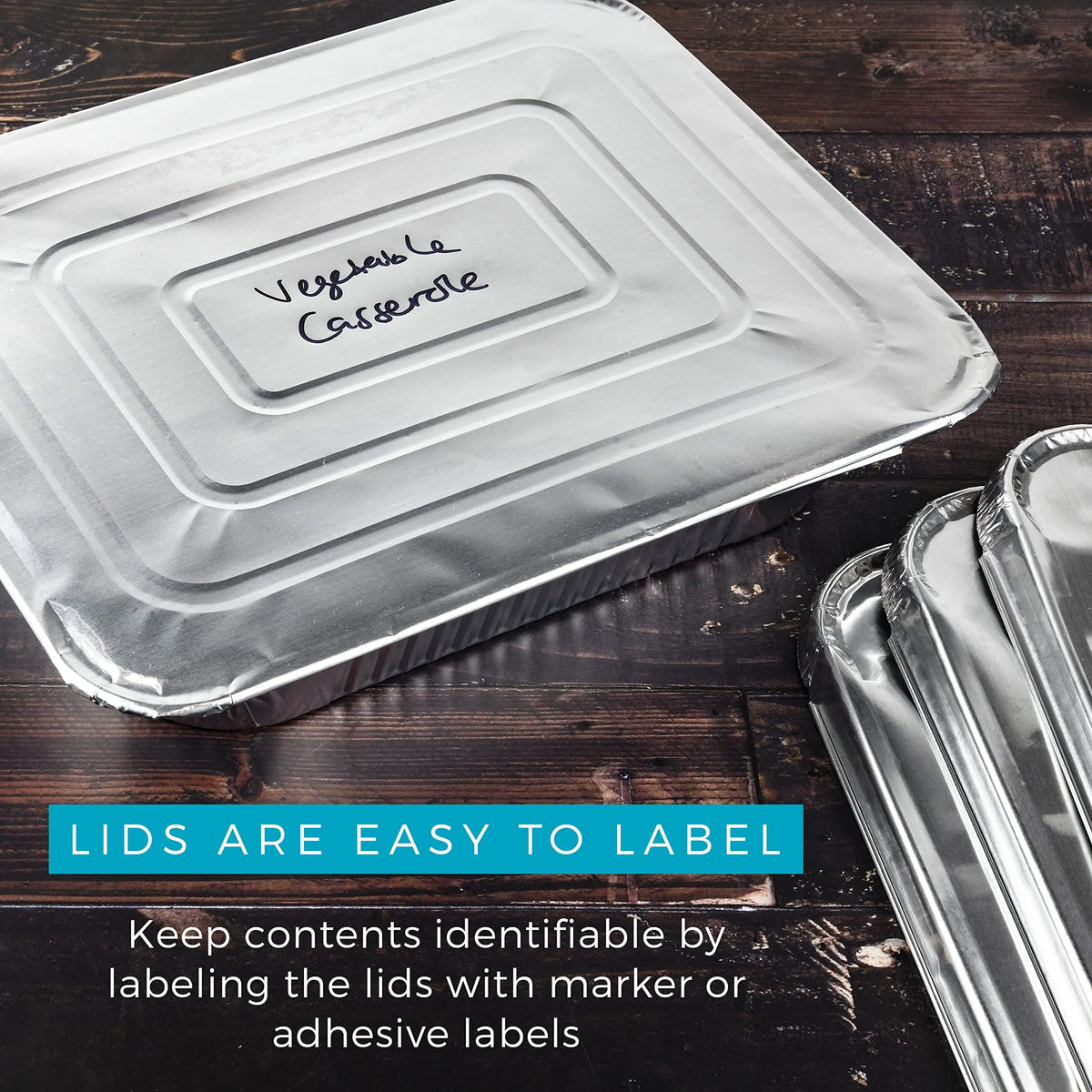 NYHI heavy-duty aluminum pan with lid for durable catering use