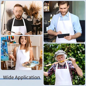 Nymmoata durable, quick-drying apron resists wrinkles over time.