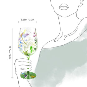 NymphFable decorative wine glass doubles as room ornament
