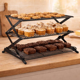 NZJWZS cooling rack dimensions 17.1 x 9.8 inches for versatile trays.