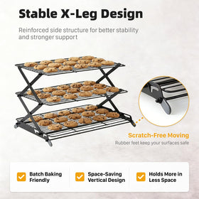 NZJWZS cooling rack ideal for cookies and cupcakes cooling.