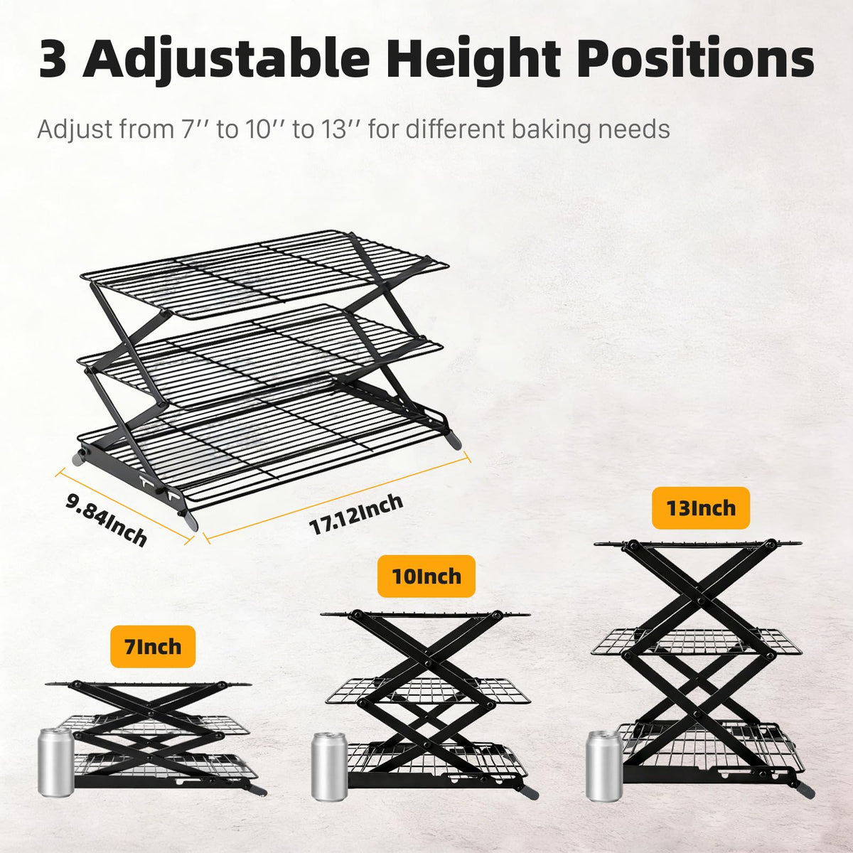 NZJWZS stable X-leg design providing sturdy support during cooling.