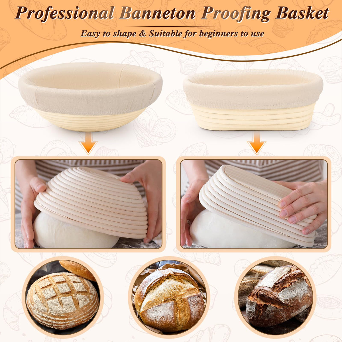 NZQXJXZ Banneton liner cloth for clean shaping