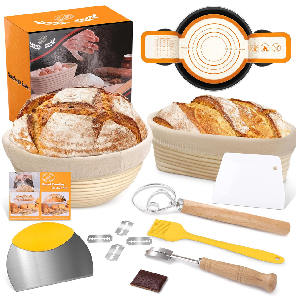 NZQXJXZ Banneton oval 10-inch basket for airy sourdough proofing