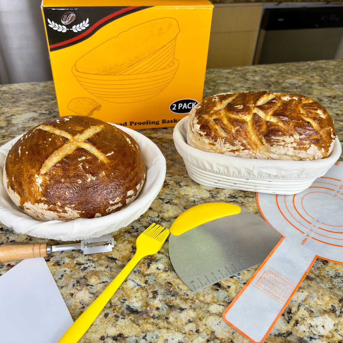 NZQXJXZ Banneton round 9.7-inch basket for even loaf shaping