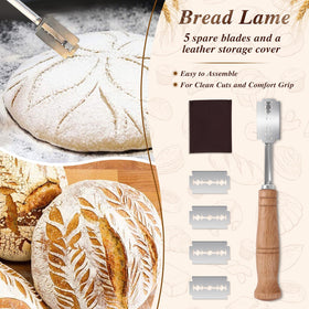 NZQXJXZ Bread lame with blades for precise scoring