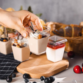NZVCN 5oz mini dessert cups with height and diameter details