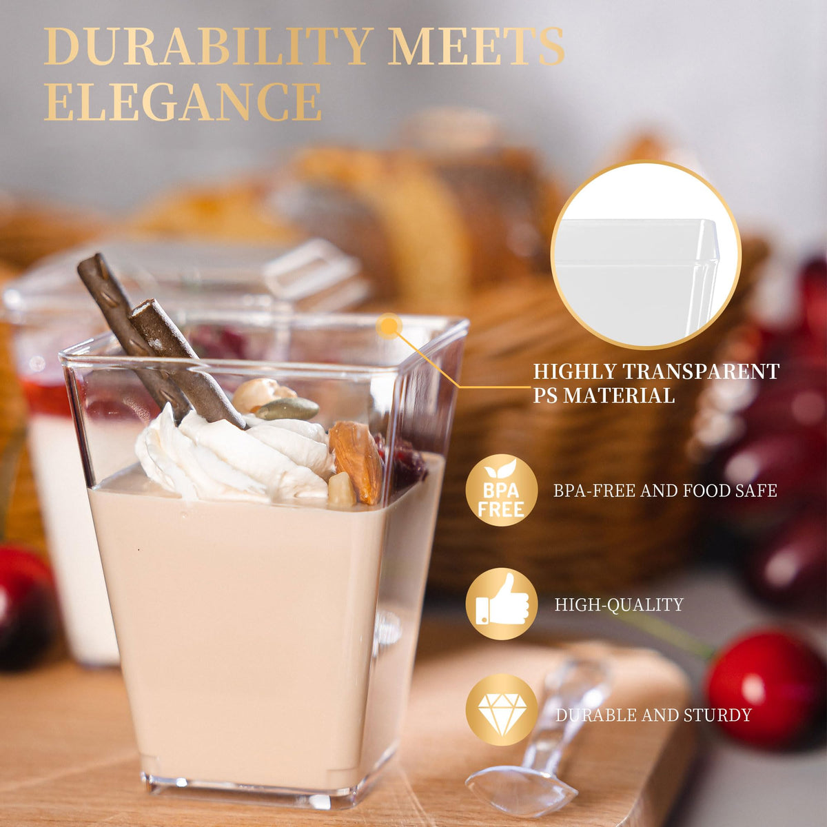 NZVCN BPA-free heavy-duty plastic cups for daily use