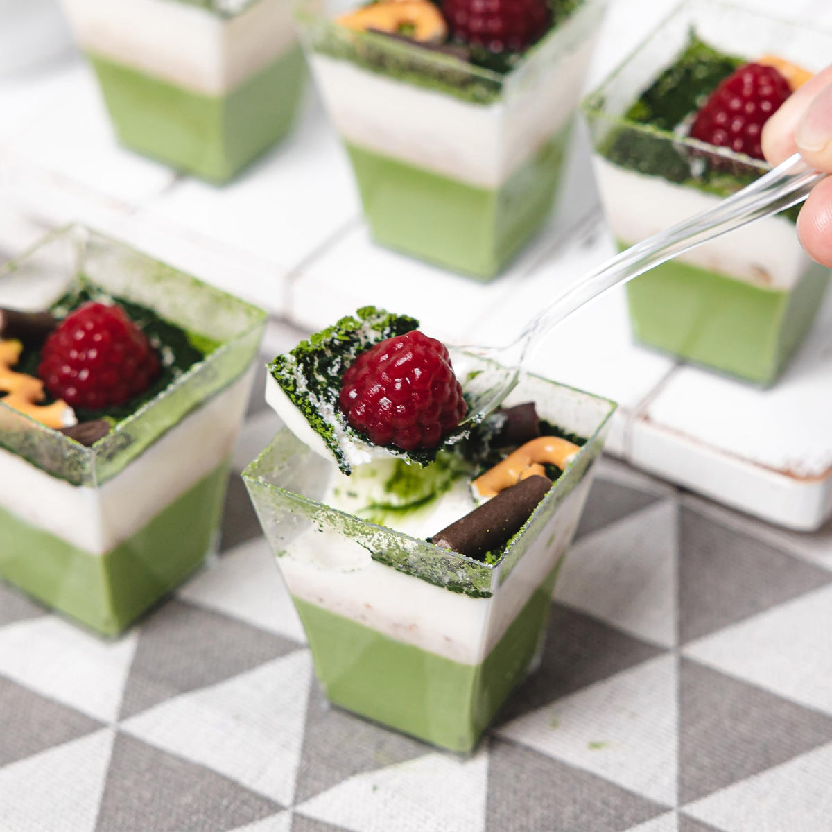 NZVCN mini dessert cups, 2 in height, ideal for puddings and jello