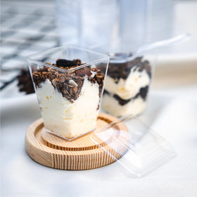 NZVCN dessert cups displayed at a wedding party for visual appeal