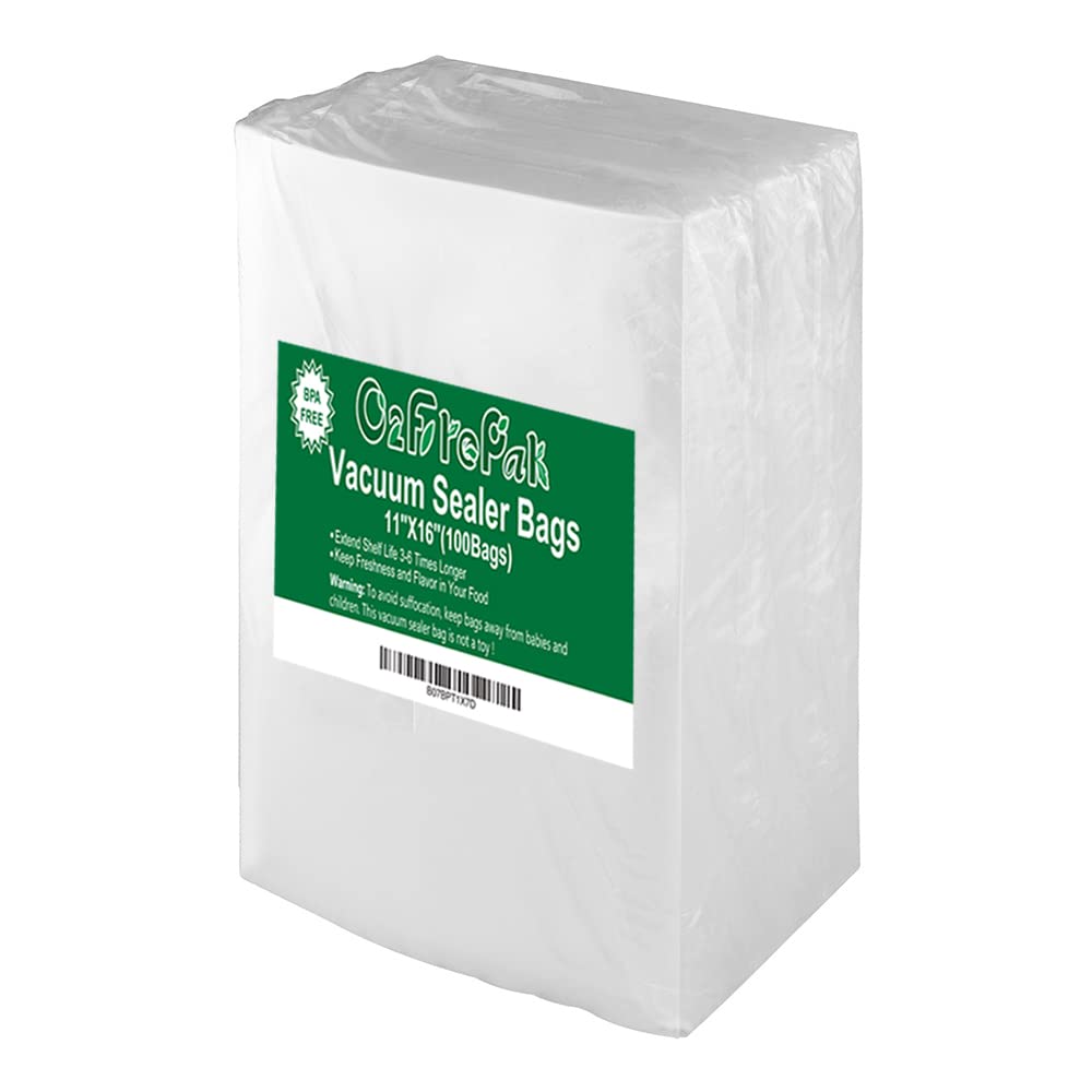 O2frepak 100-count 11x16 vacuum bags for extended freezer life