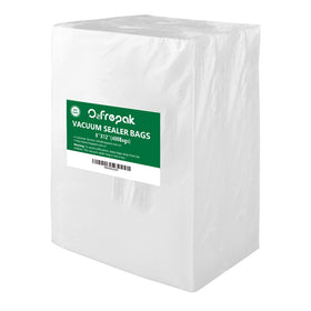 O2frepak 400-quart vacuum bags, top view, for bulk freezer storage.