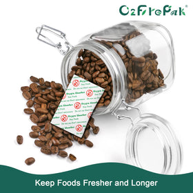 O2frepak vacuum bag with oxygen indicator helps monitor freshness