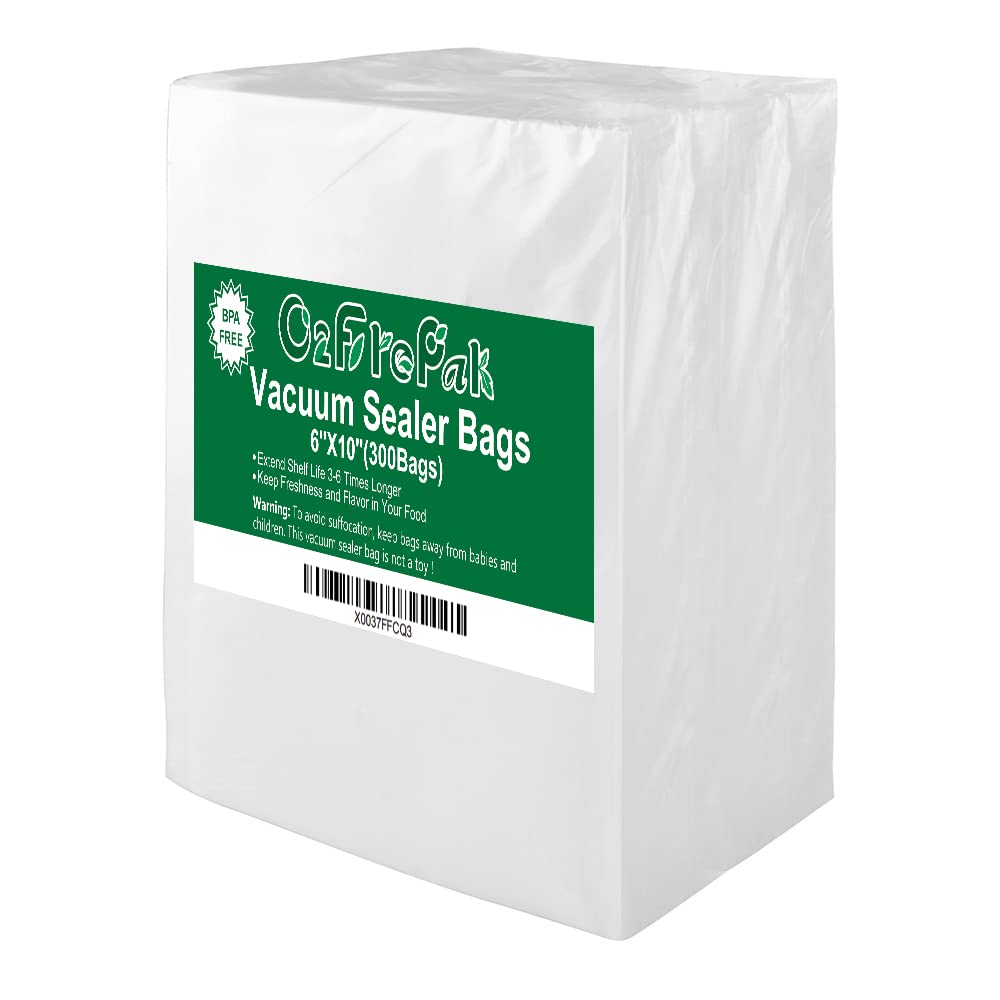 O2frepak vacuum bags 6x10 pint pack for versatile kitchen storage.