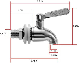 Oak Leaf spigot gasket and seal for leak-free operation and long-lasting use.
