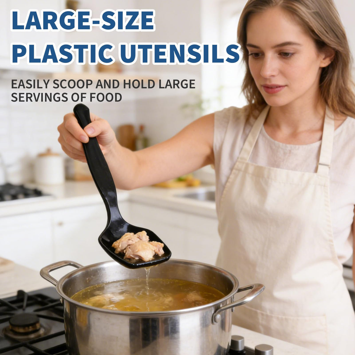 Oakdolche 8.66-inch serving tongs for quick serving of salads and pasta