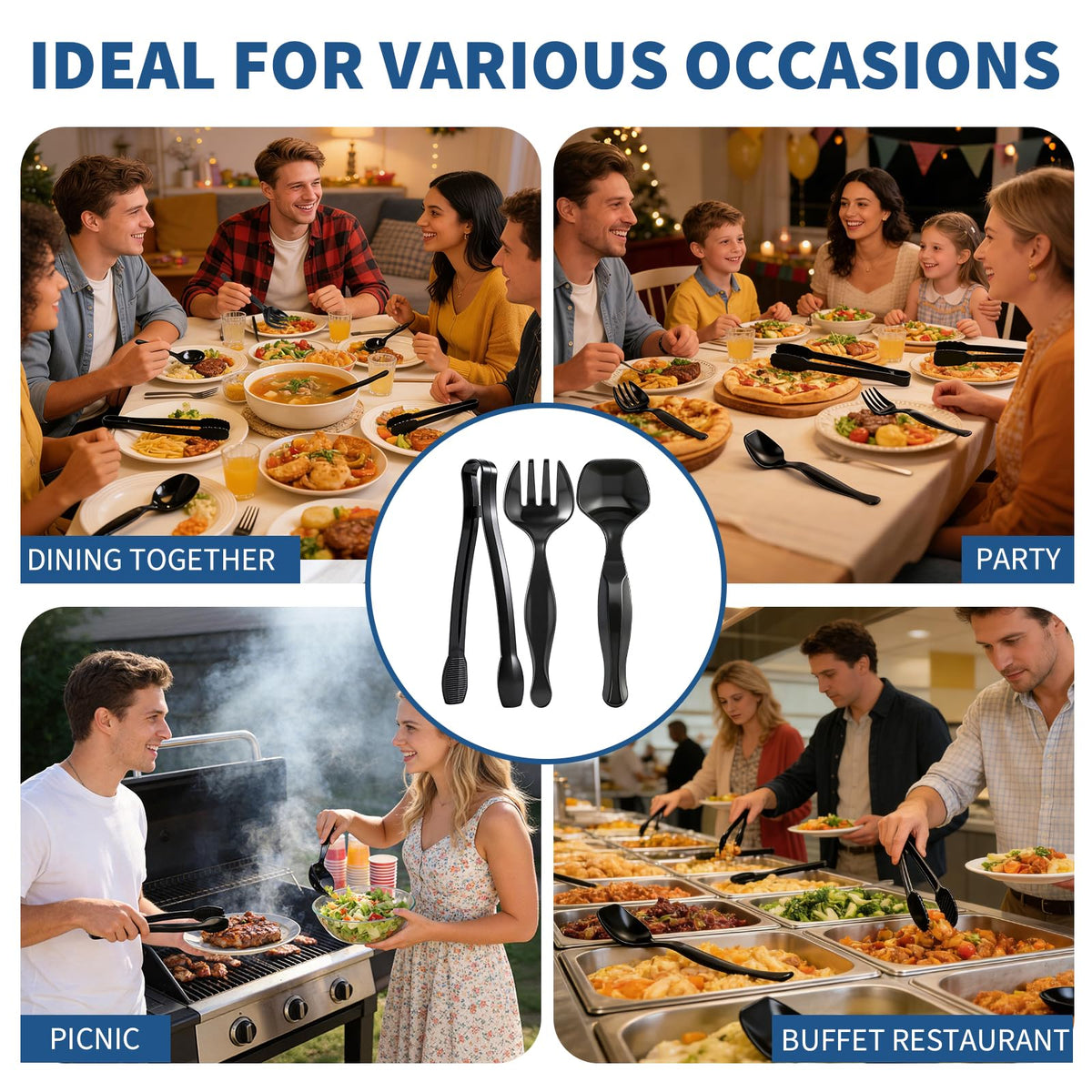 Oakdolche ergonomic handle design for comfortable, fatigue-free serving