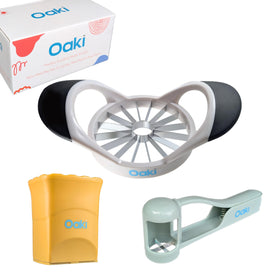 Oaki Bitty Bites Bundle overview with an all-in-one slicer for quick prep at home.