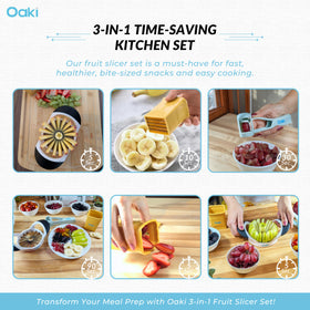 Oaki Bitty Bites Grape Cutter for quick quartering of grapes.