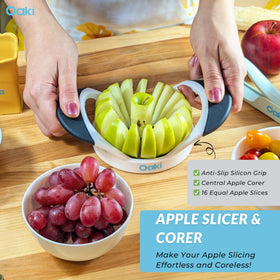 Oaki Bitty Bites Small Fruit Slicer simplifies snack and salad prep.