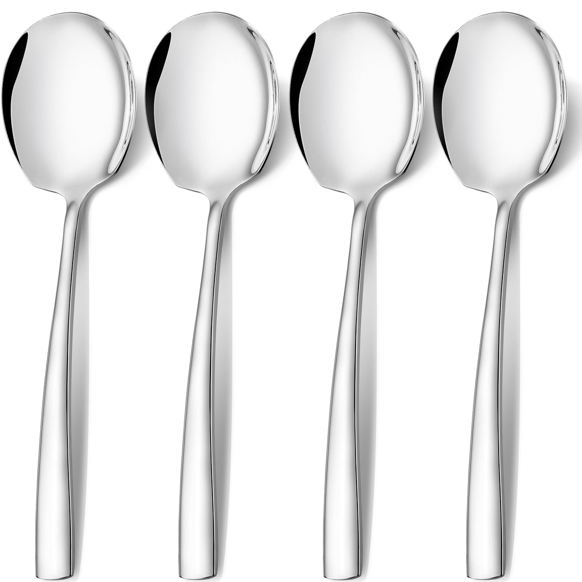 Oakibee extra-large serving spoon with 11.7-inch length for easy portioning and reach