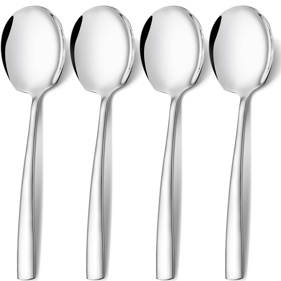 Oakibee extra-large serving spoon with 11.7-inch length for easy portioning and reach