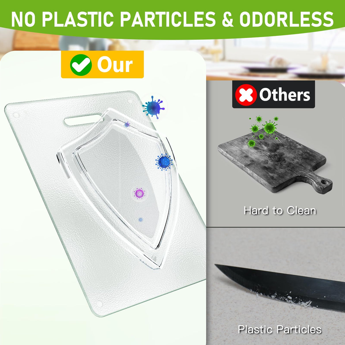 Oakjar tempered glass cutting board doubles as cooling pad for hot items