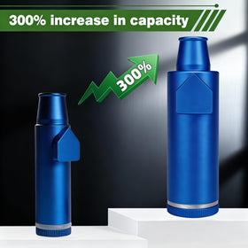 OakMsOik leak-proof bottle in blue three-pack for compact spice storage