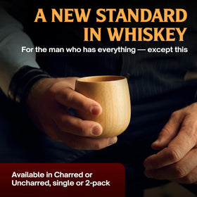 Oaksip gift-ready set with two glasses for a thoughtful whiskey gift