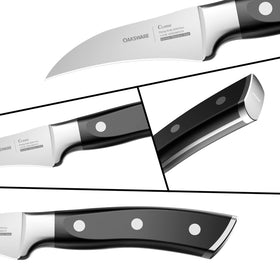 OAKSWARE Full tang handle provides balanced, comfortable control.