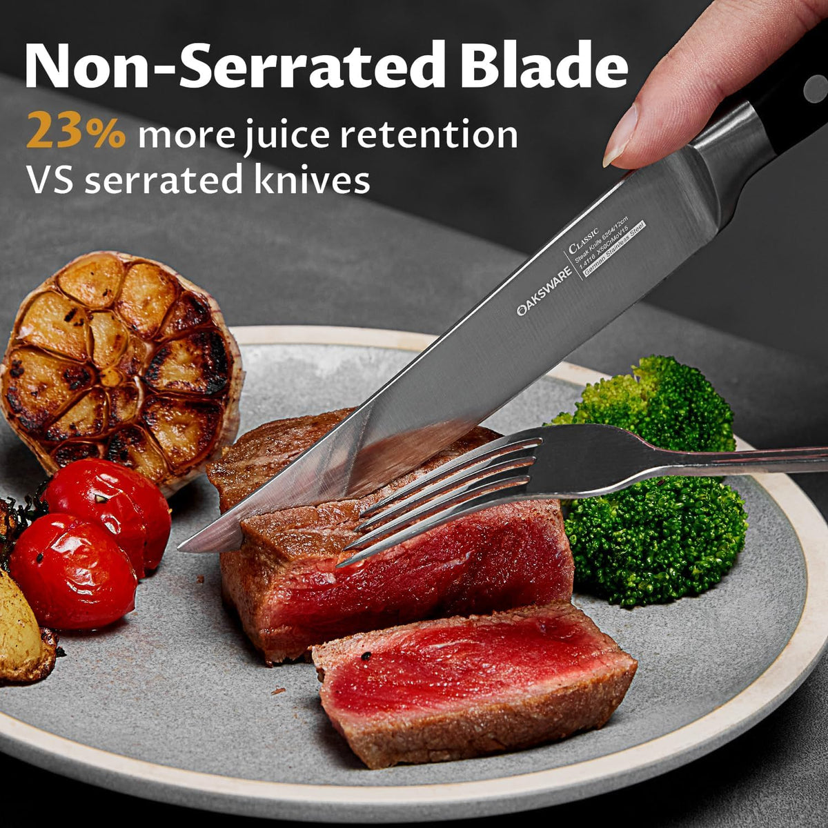Close-up of razor-sharp blade enabling clean, effortless cuts.