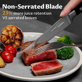 Close-up of razor-sharp blade enabling clean, effortless cuts.