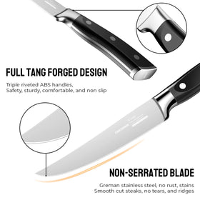 OAKSWARE blade and full-tang construction shown for durable daily use.
