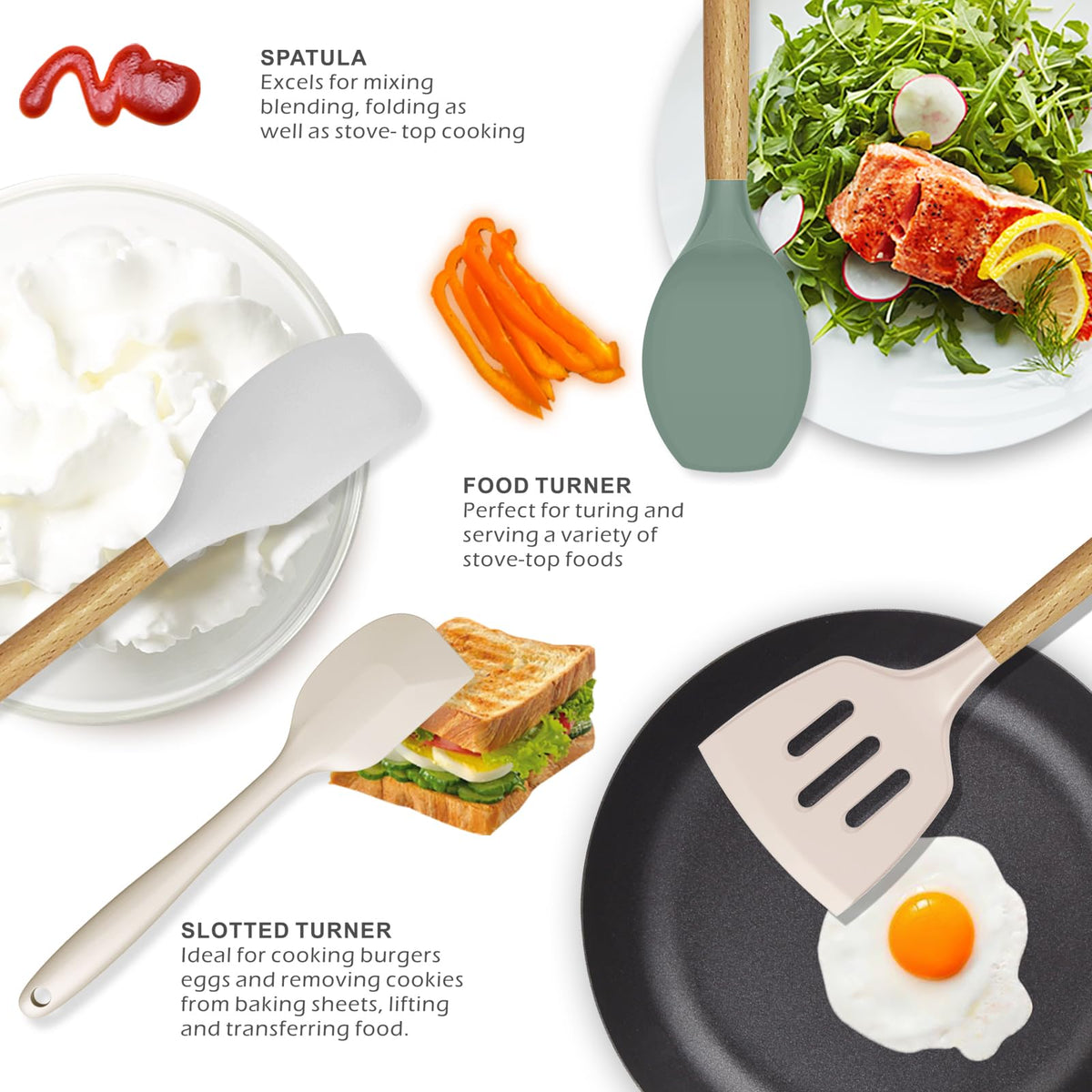 Oannao utensil holder keeps tools organized and accessible.