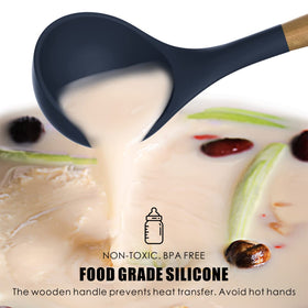 Oannao silicone tongs sturdy core for flipping and serving