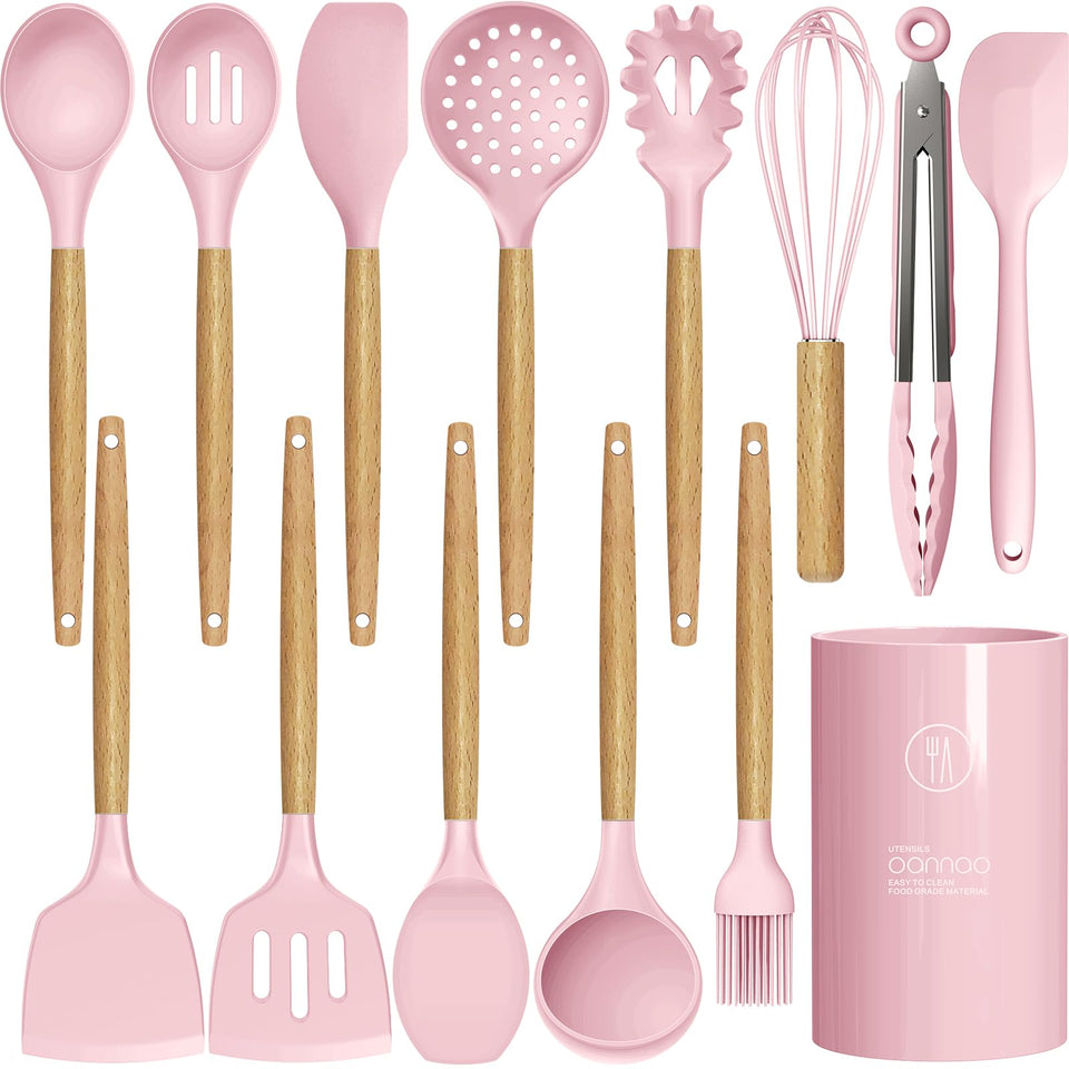 Oannao silicone spatula for smooth stirring and nonstick protection