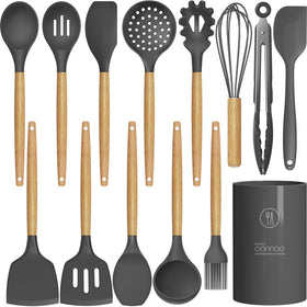oannao silicone spatula ideal for nonstick pans and safe scraping