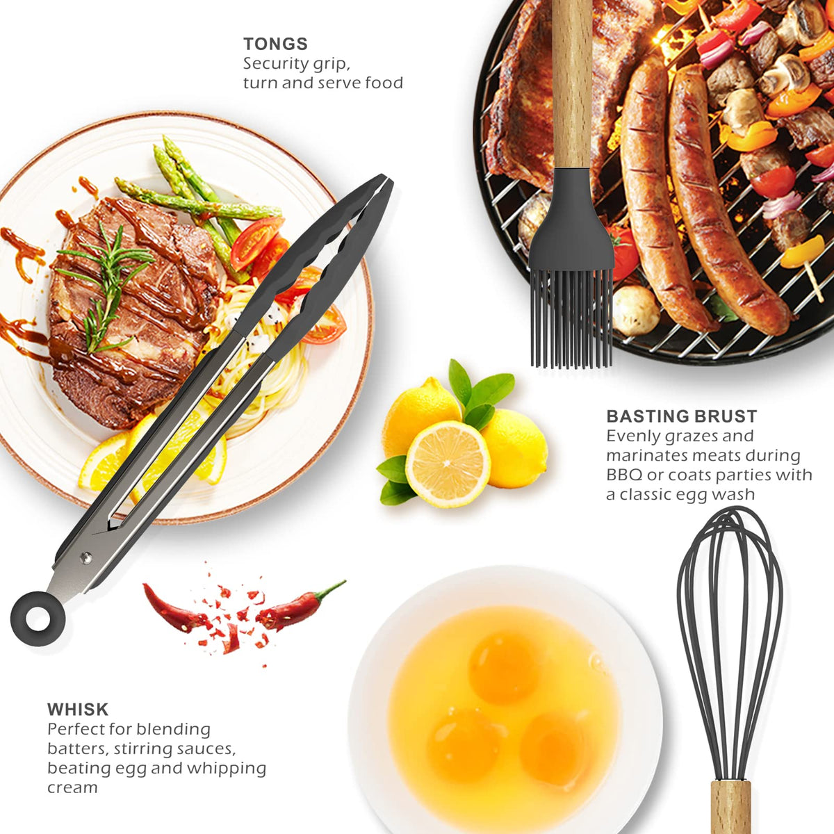 oannao silicone spoon stirs sauces and serves soups cleanly
